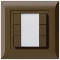 UP-Universaltaster 6×kallysto.line ohne LED braun