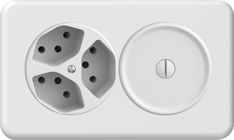 UP-Kombination SDUE 1x2, 3xT13 + Blind ws