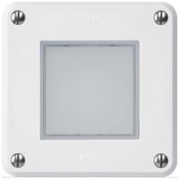 Luminaire LED ENC robusto A IP55 blanc LED bleu