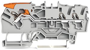 Morsetto di passaggio WAGO Top Job-S 2.5mm² 3L grigio serie 2102