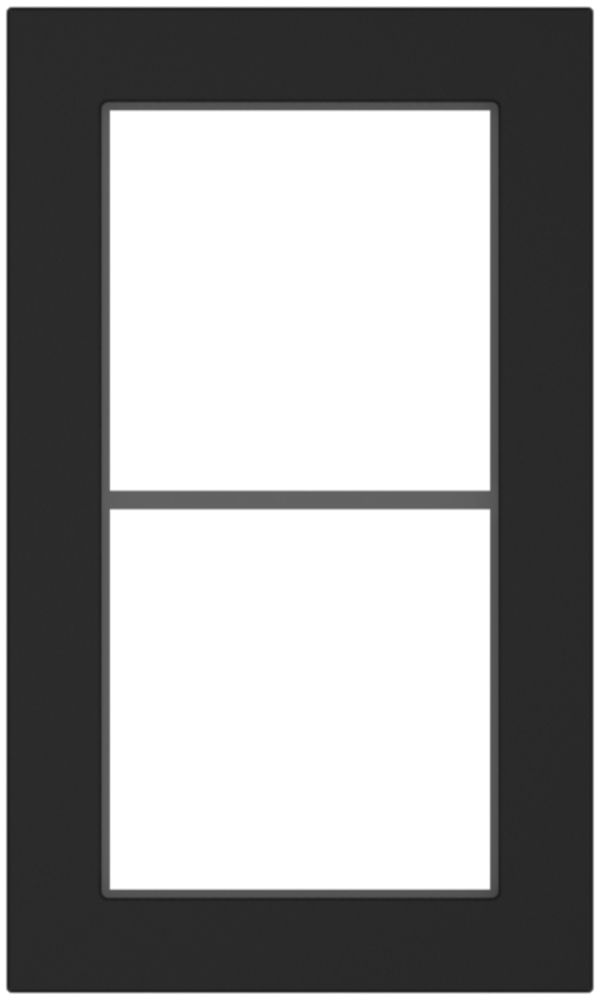 Abdeckrahmen SIDUS 2×1 schwarz