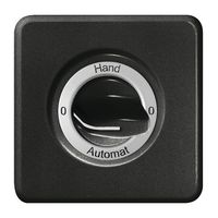 Kit front.ENC 0-Hand-0-Automat pour interrupteur rotatif noir