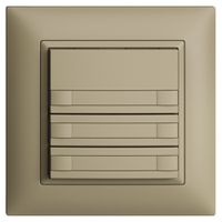 UP-KNX-Taster RGB EDUE FMI, 250mW, o.LED, m.Papier, 3×Taste, 2×Tastenb., sa