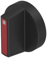 Manopola rotativa EAO51/61 luminoso nero/rosso