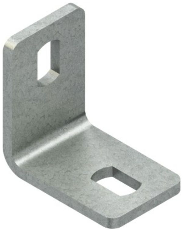 Équerre de fixation 60×60×40mm zinguée à chaud par immersion