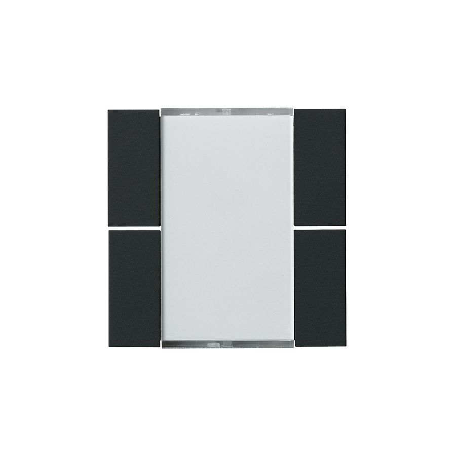 Frontset Hager kallysto 4×KNX schwarz