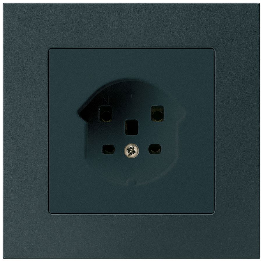 UP-Steckdose kallysto.pro T25 schwarz Schraubklemme