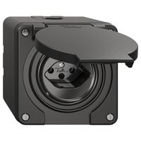 NAP-Steckdose NEVO, 1×T13, IP21, schwarz