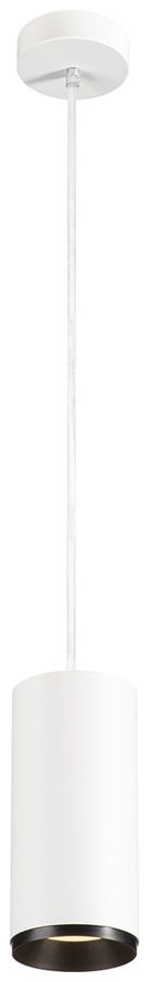 LED-Pendelleuchte SLV NUMINOS L PHASE 28W 2430lm 3000K 24° Ø100×213mm weiss
