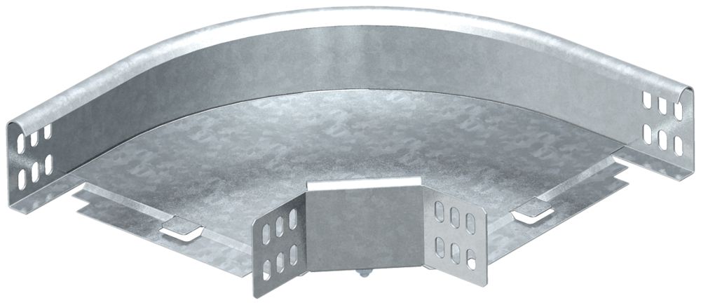 Bogen 90° Bettermann horizontal 60×100mm tauchfeuerverzinkt