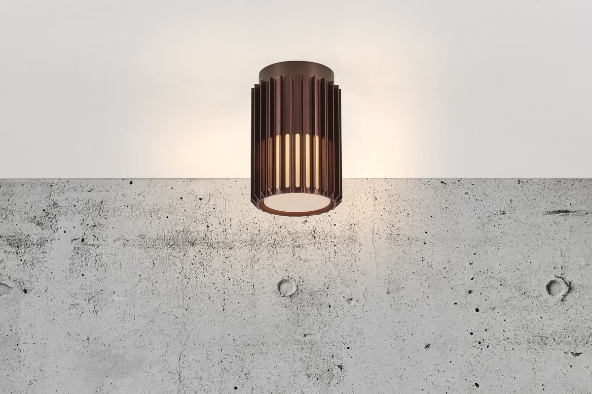 Deckenleuchte Nordlux ALUDRA 1×E27 15W IP54 Ø124mm braun