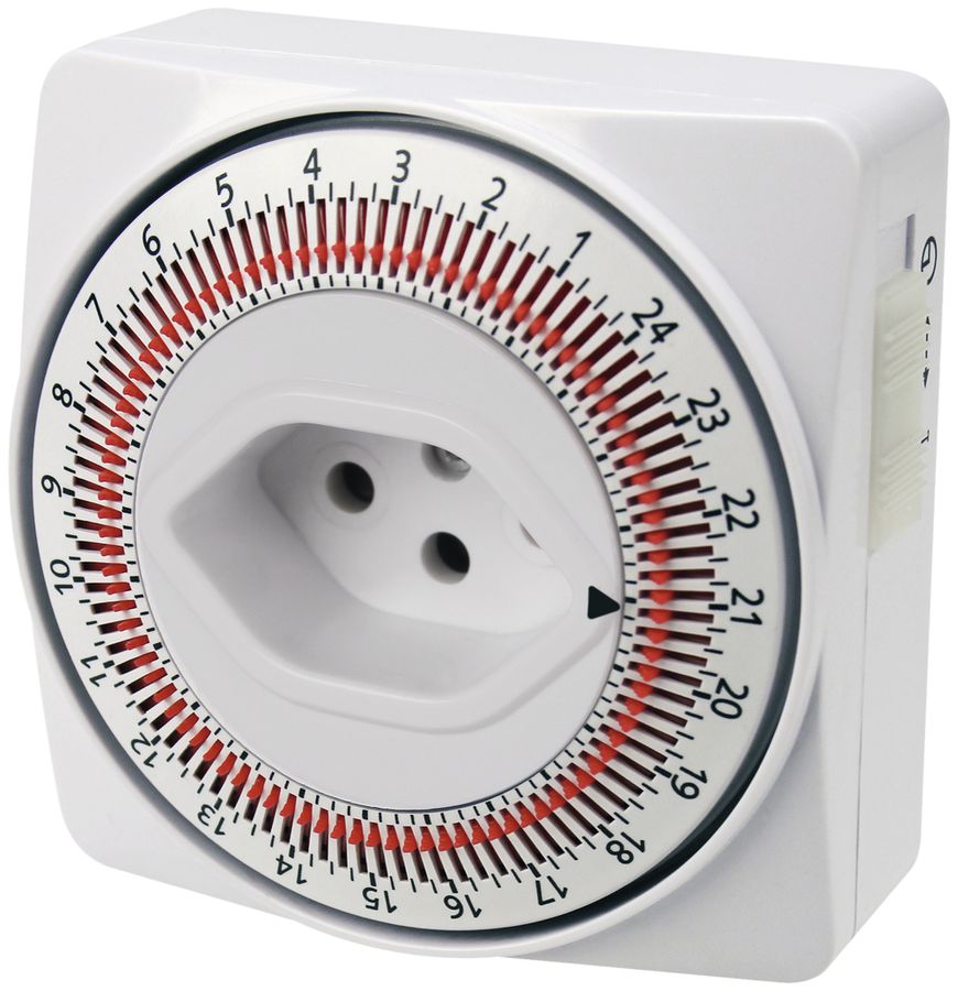 Timer Steffen analogico IP20 T12/T13 PB.24h con 15min interv.