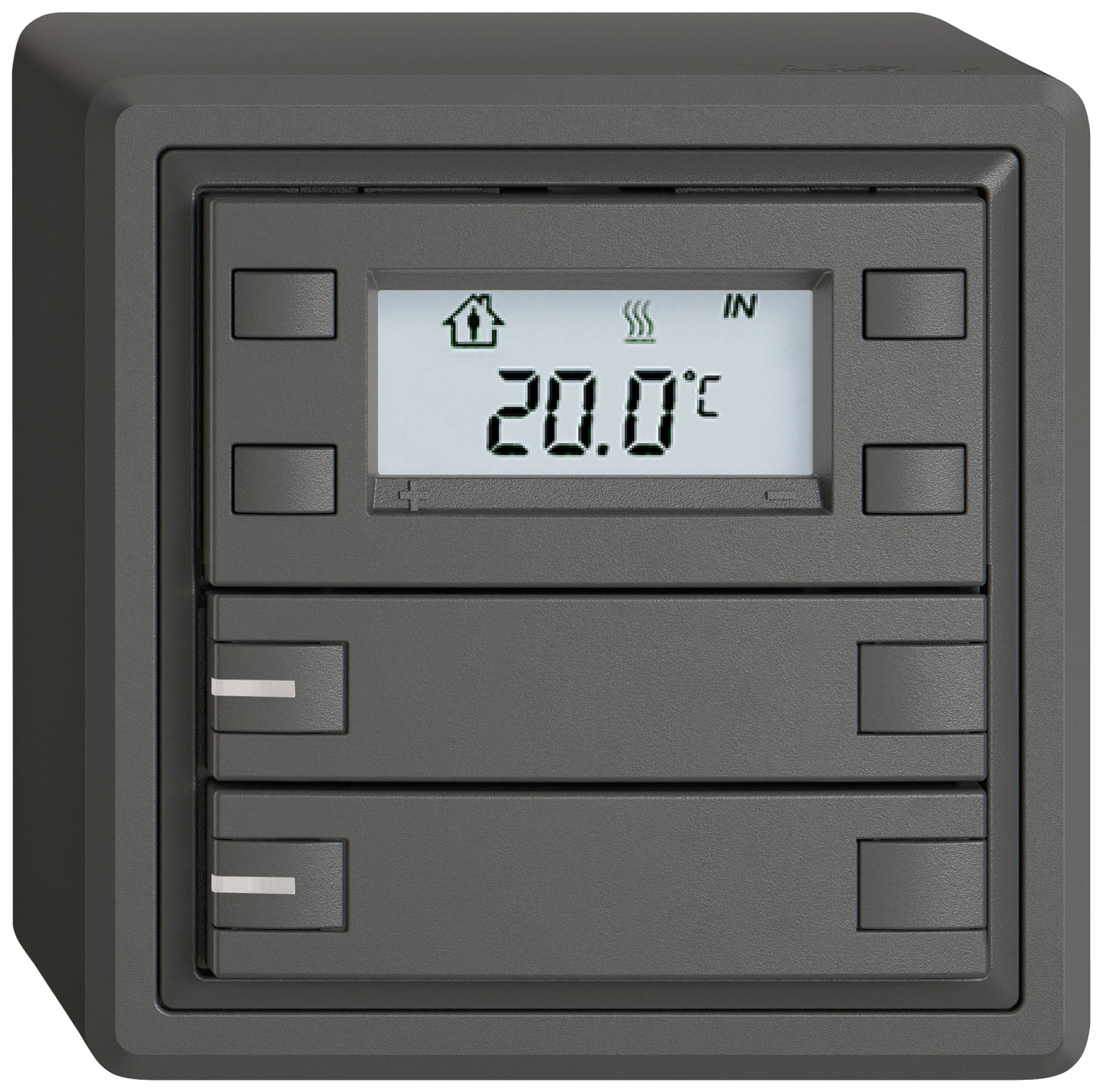 AP-RTH-Taster EDIZIO.liv SNAPFIX® m.RGB-LED 2×Taste 2-Tbed.dgu