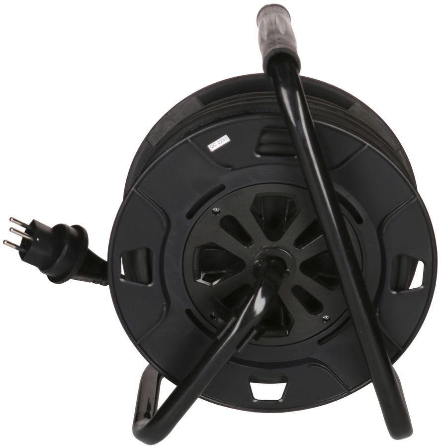 Enrouleur de câble MAX HAURI matière synth.230V 10A 3×T13 20m 3×1.5mm² IP55 noir