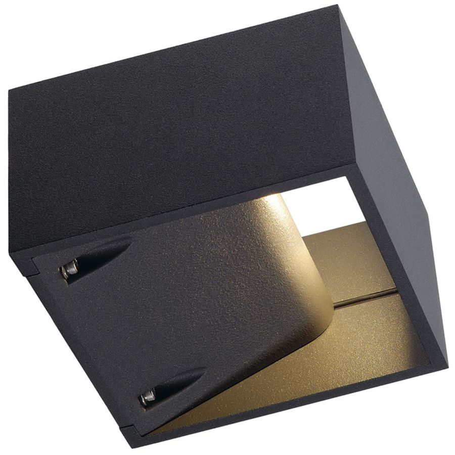 Applique LED SLV LOGS WALL, 6W 420lm 3000K IP44 anthracite