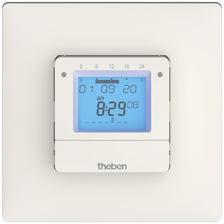 Timer settimanale INC Theben TR 030 top3, 1-canale 10A, bianco