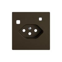 Montageset EDIZIO.liv SNAPFIX® für Fehlerstrom-Schutzsteckdose Typ 13 br