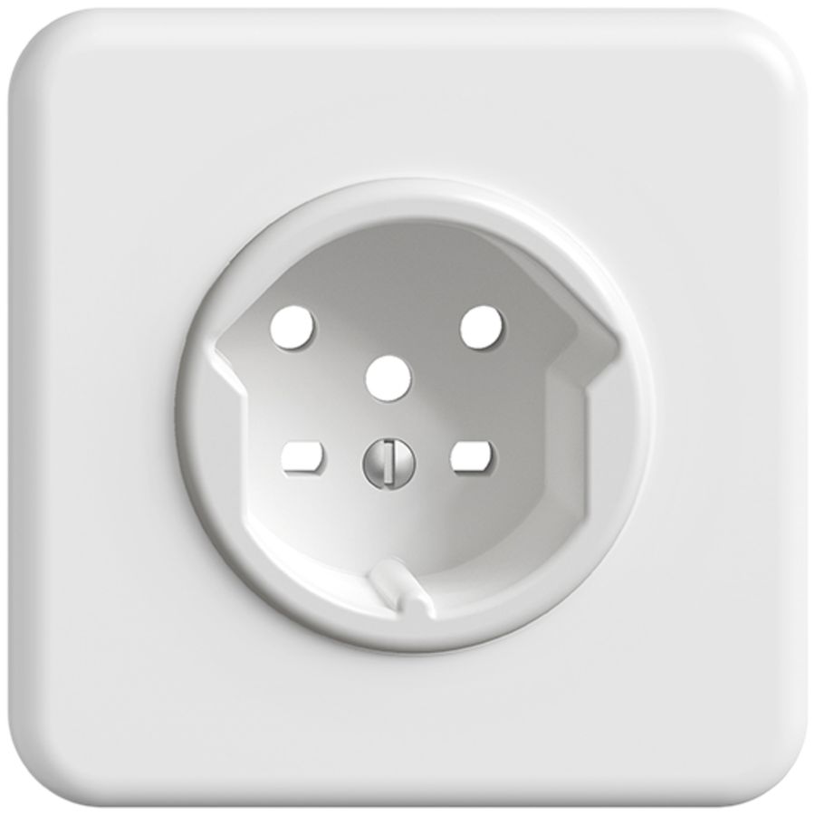 Frontset FH zu Steckdose T15 weiss