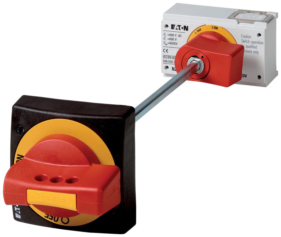 Kit per interrut.principale Eaton NZM1-XHB-DAR-NA con asse arresto d'emerg.rosso
