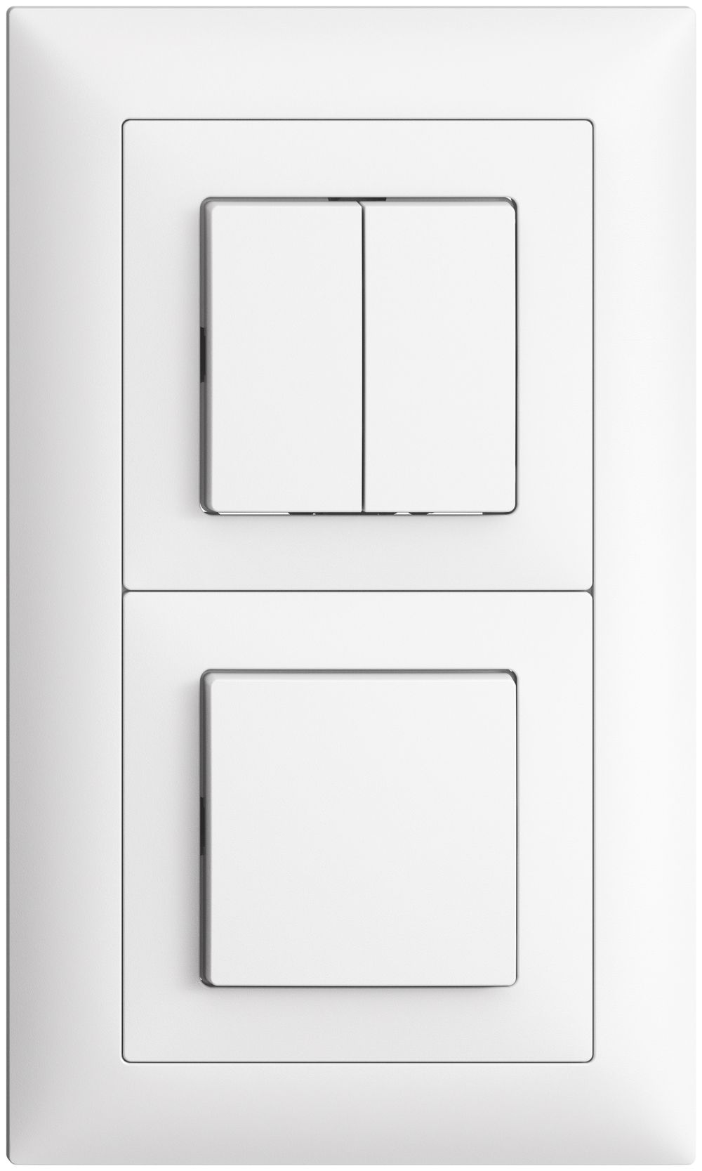 UP-Kombination EDIZIOdue 1/1P+3/1P weiss