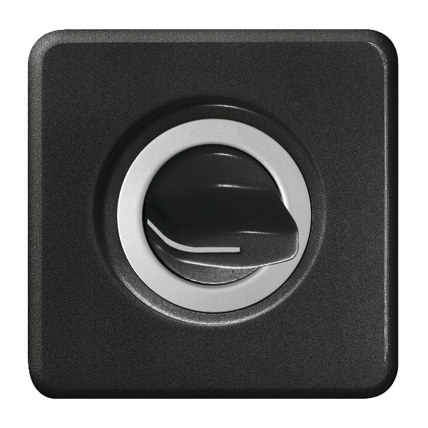 Kit frontale INC nero per interr. rot. senza incisione