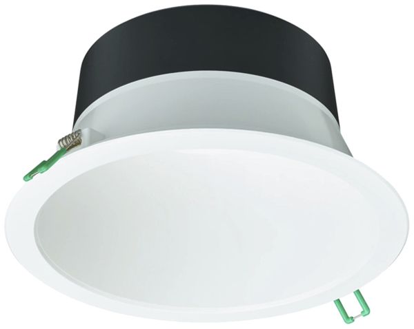 Downlight LED Philips CoreLine 20.4W 2350lm 830 IP20/IP54 84° VAR Ø216 blanc