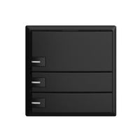 Poussoir KNX RGB EDUE, 250mW, a.LED RGB, 3×poussoir, comm.1×touche, no