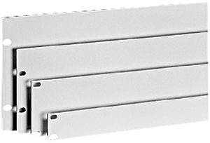 Plaque d'obturation 19" Swissline 1UH acier blanc