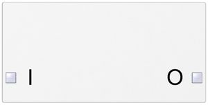 Taste SIDUS 2/4f zu Tastsensor mit Aufdruck I/O, weiss