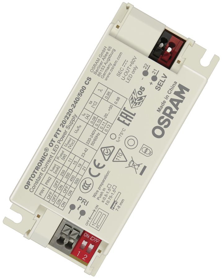 Convertitore LED Osram OT FIT 500mA 20W IP20