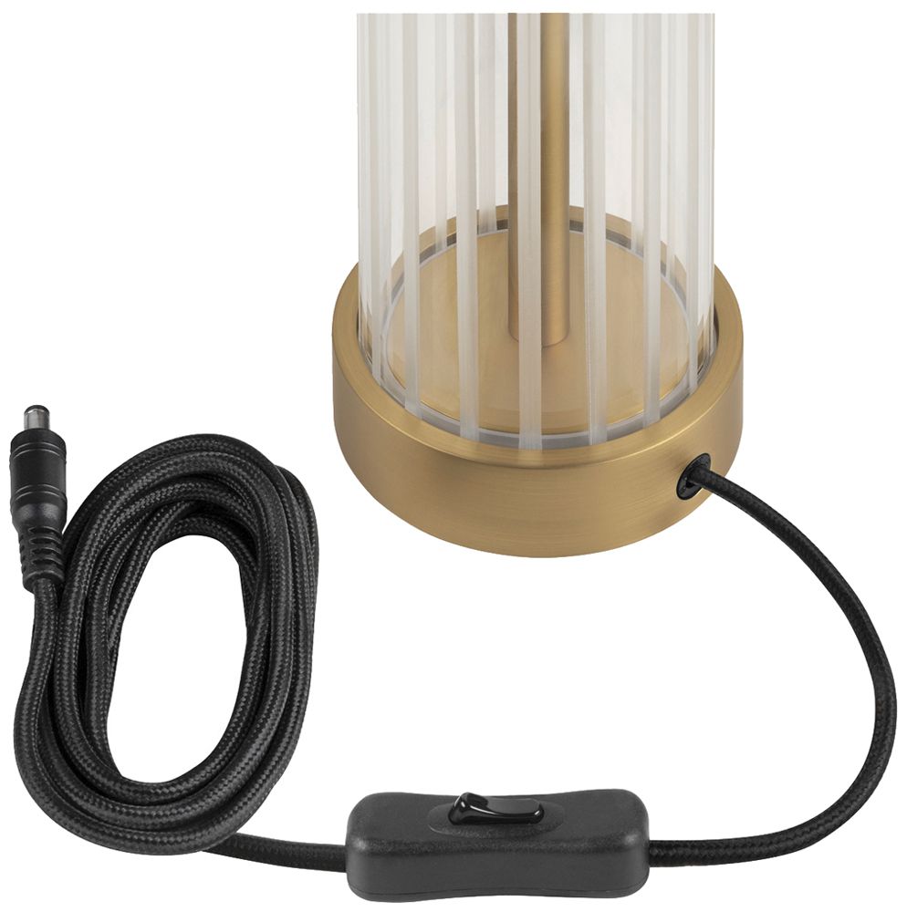 LED-Tischleuchte SLV QUIMERA 4.3W 110lm 927/930 Schalter Ø80×277mm Messing