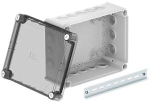 Kabelabzweigkasten Bettermann 240×190×115mm mit Deckel transparent