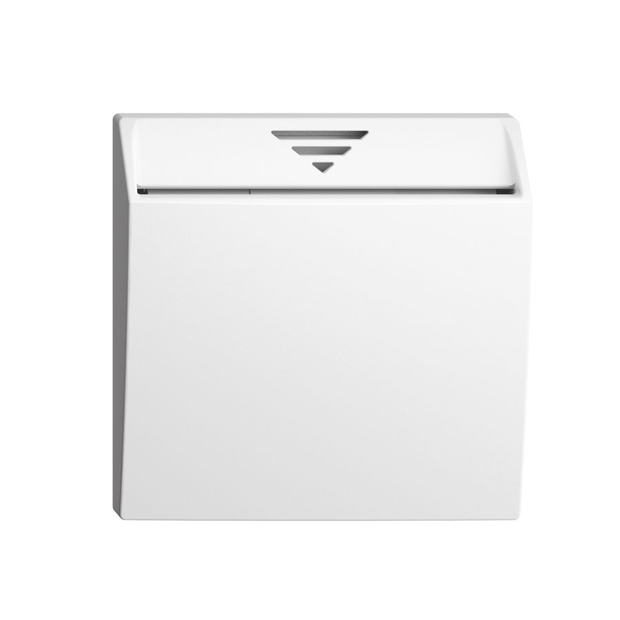 Frontset EDIZIOdue weiss 60×60mm zu Hotelcard 230VAC