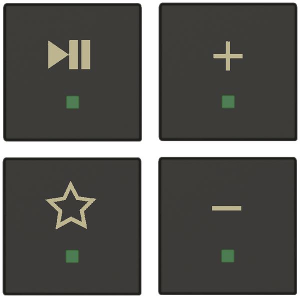 Set di tasti Sonos ABB free@home, antracite