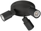 Spot SLV PURI 2.0 Tube CW GU10 3×6W REG Ø180×113mm nero