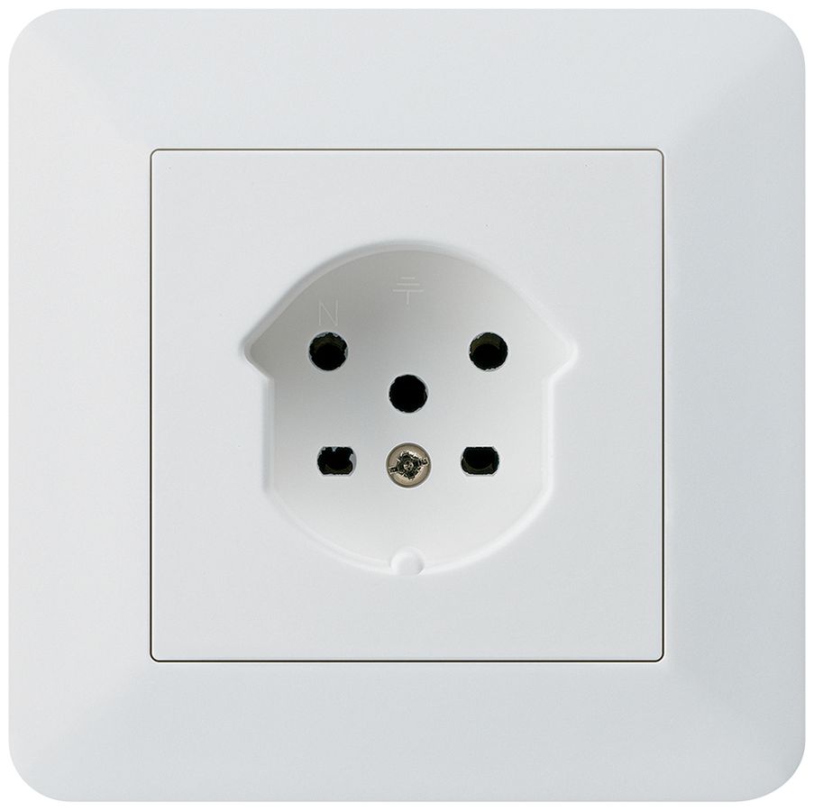 Prise ENC kallysto.trend T15 blanc bornes à vis