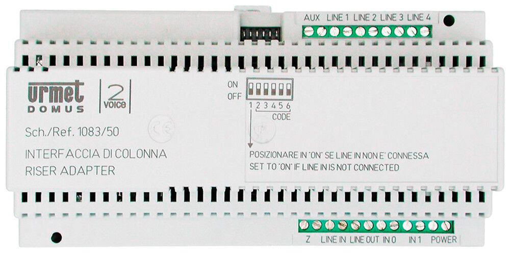 REG-Schnittstelle Urmet, für 2VOICE, für Ruftaste/Türstation