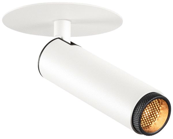Spot LED INC SLV GRIP SPOT S 10W 590lm 2700K MB VAR Ø30×135×42mm blanc