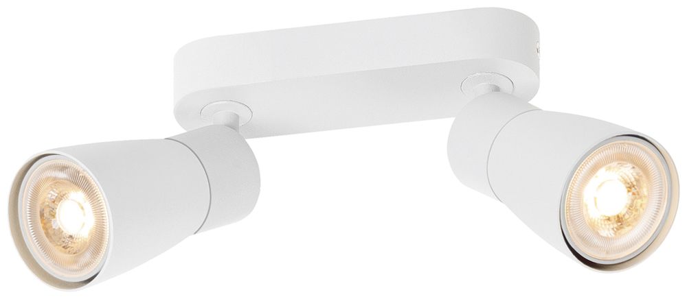 Spot SLV PURI 2.0 Dome CW GU10 2×6W VAR 150×42×138mm blanc