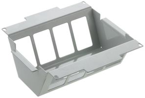 Einbausatz zu WAK 200×200mm lichtgrau leer, Bodenhöhe 95…140mm