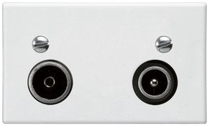 Presa d'antenna INS FLF R-TV 23dB di passaggio bianco