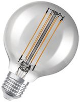 Lampe LED LEDVANCE Vintage GLOBE E27 11W 500lm 1800K VAR Ø80×120mm clair