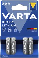 Batterie Lithium VARTA Ultra AAA 1.5V Blister à 4 Stück