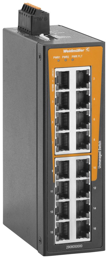 Switch Weidmüller IE-SW-BLB-16-16TX 16×RJ45 FE unmanaged