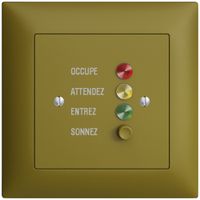 UP-Türstation für Rufleuchte franz. EDIZIOdue olive