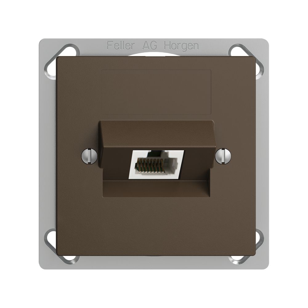 Presa INS 1×RJ45/u 4P ITplus EDIZIOdue coffee