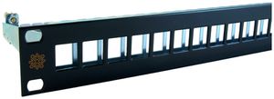 Panneau ITplus 19'' 1UH vide pour 24 modules noir