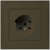 UP-Steckdose HA kallysto.pro Typ 15 mit Steckklemmen braun