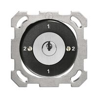 UP-Drehschalter FH 3/1P schwarz mit Sicherheitsschloss