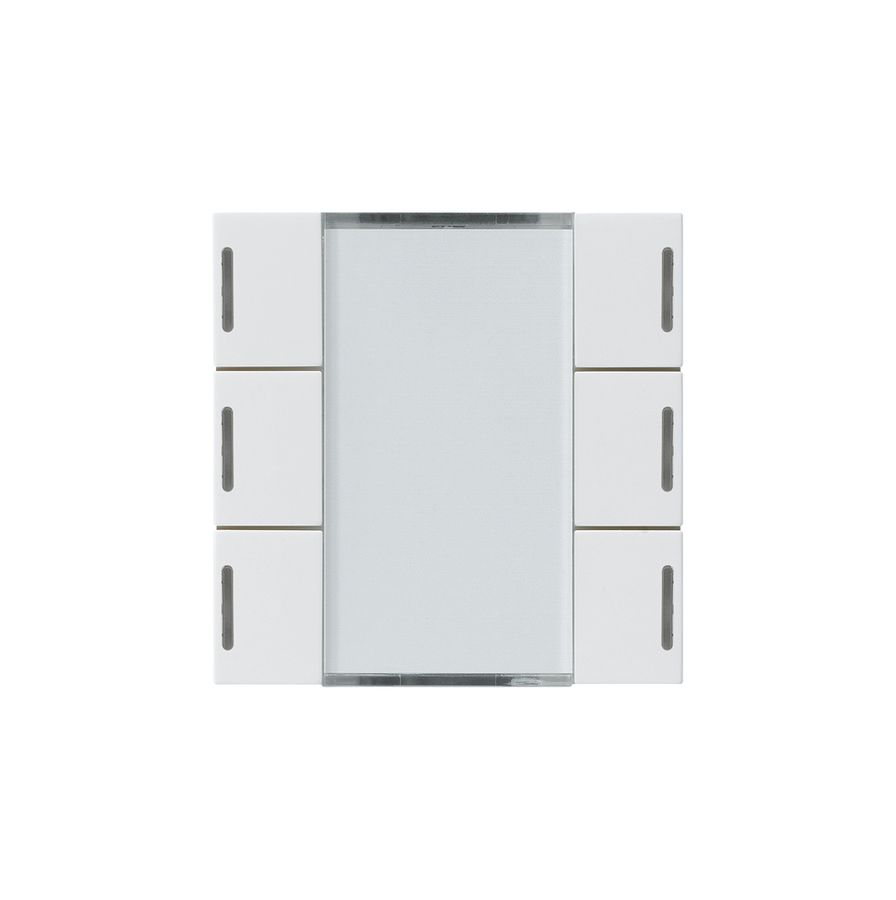 Frontset Hager kallysto LED 6×KNX systemlink/easylink weiss
